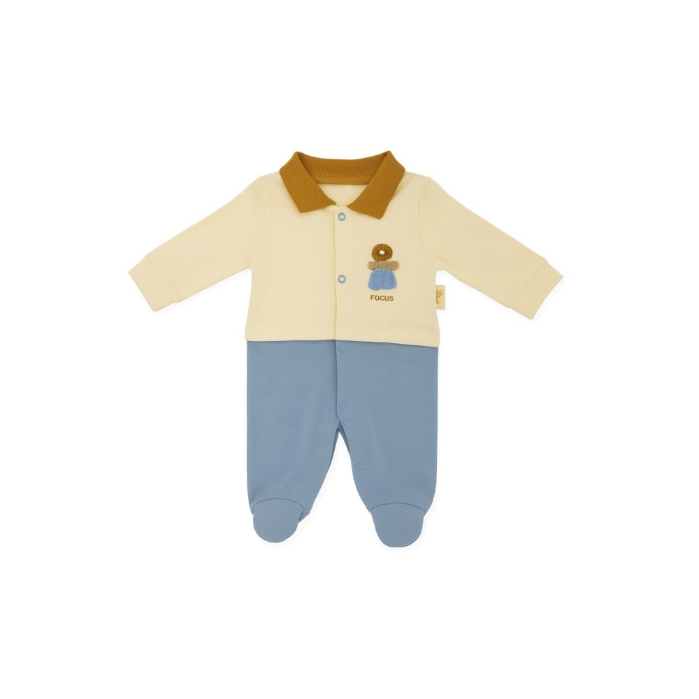 Βρεφικο Φορμακι Για Αγορι Μπεζ - Μπλε 0-6 Μηνων