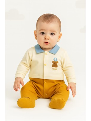 Βρεφικο Φορμακι Για Αγορι Μπεζ - Ανοιχτο Καφε 0-6 Μηνων