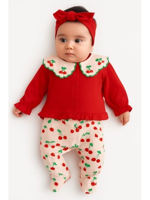 Βρεφικο Φορμακι Για  Κοριτσι Κοκκινο 0-9 Μηνων