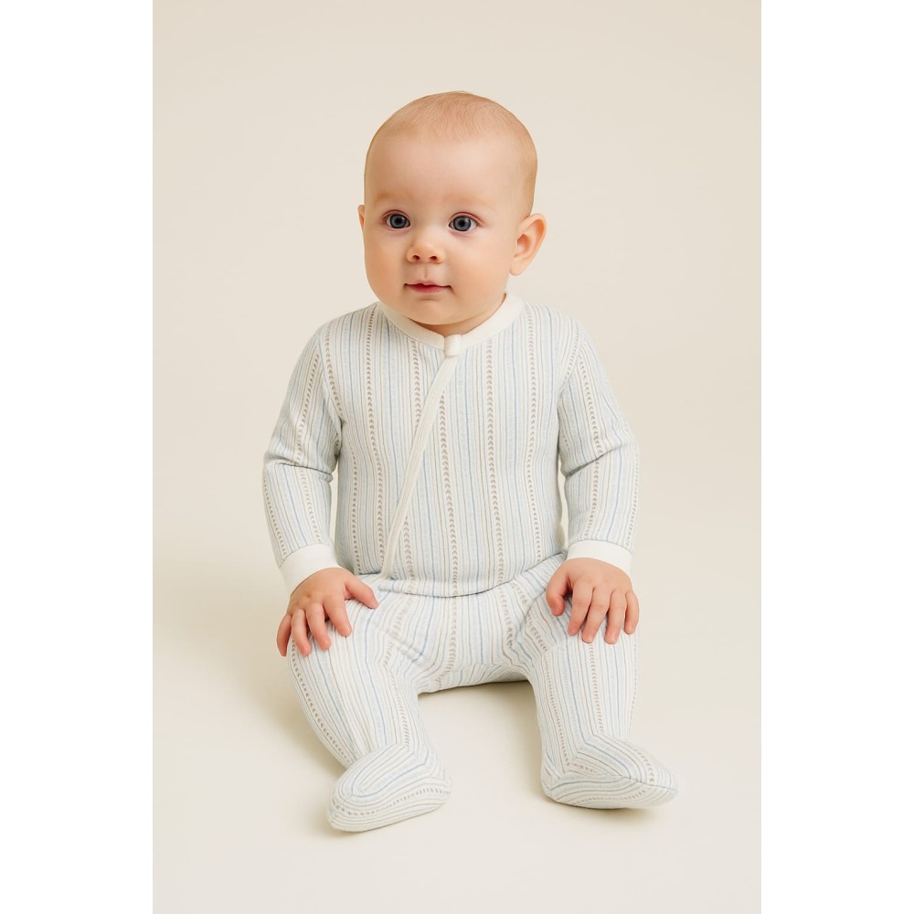 Βρεφικο Φορμακι Για Αγορι Λευκο - Μπλε 4-6 Μηνων