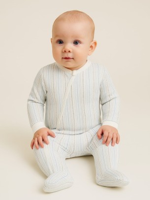 Βρεφικο Φορμακι Για Αγορι Λευκο - Μπλε 4-6 Μηνων