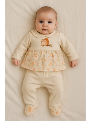 Σετ Νεογεννητο Για Κοριτσι Εκρου 0-3 Μηνων