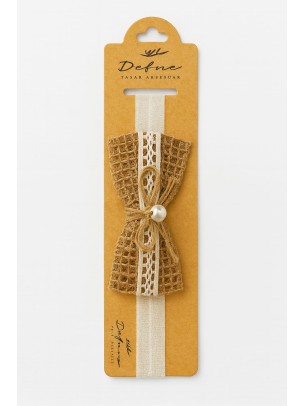 Βρεφικη Κορδελα σε Καφε Χρωμα 