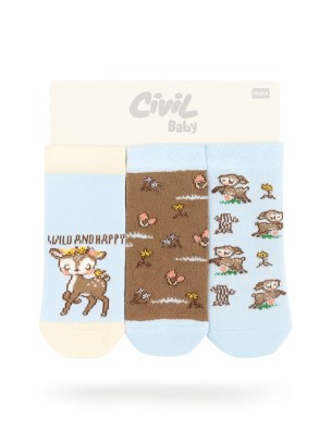 Βρεφικες Καλτσες 3 Τμχ 18  Μηνων  Μπλε