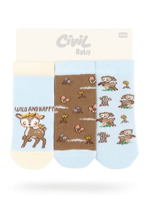 Βρεφικες Καλτσες 3 Τμχ 18  Μηνων  Μπλε