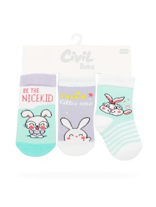 Βρεφικες Καλτσες 3 Τμχ 12 Μηνων  Μωβ