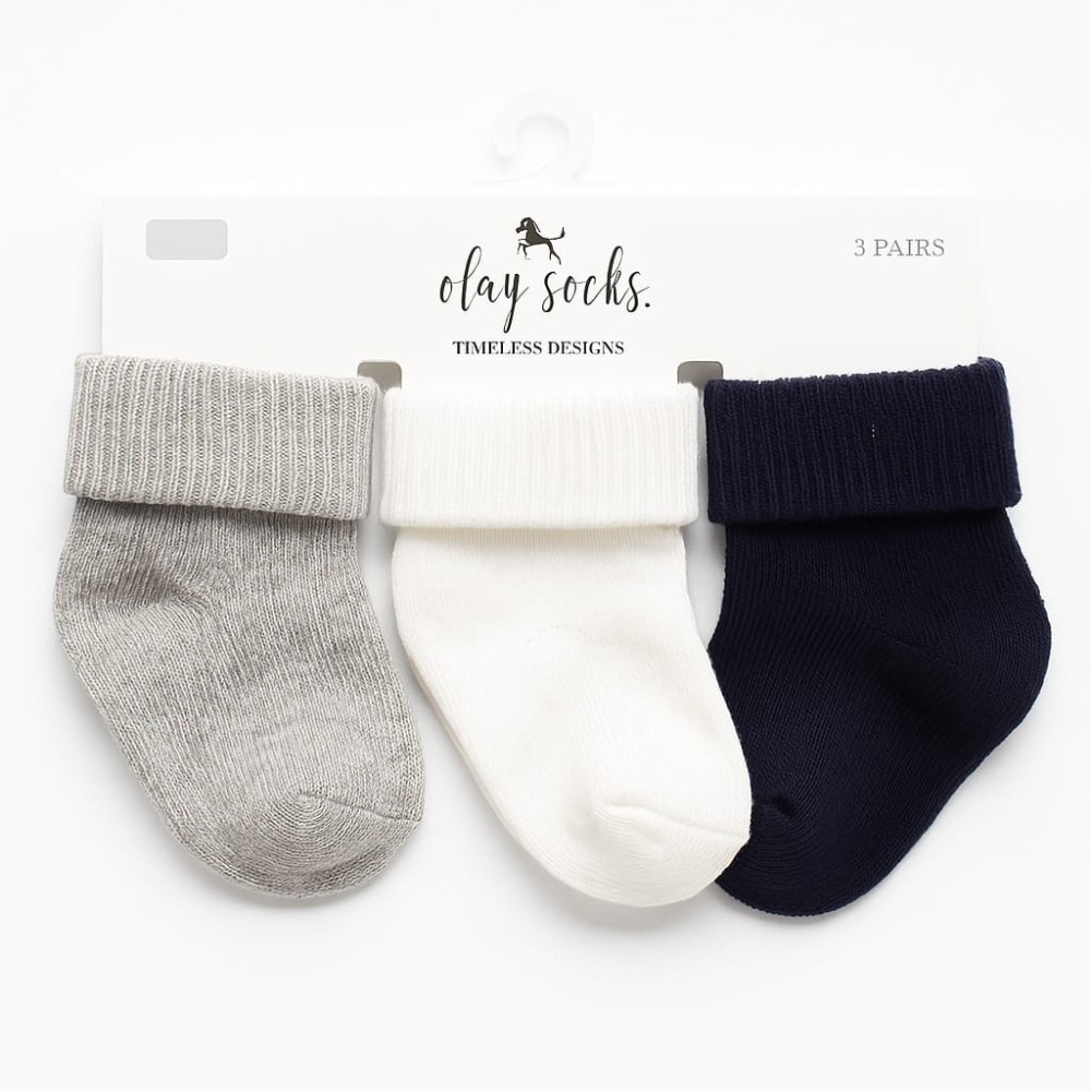 Βρεφικες  Σετ Καλτσες 3 Τμχ 0-6 Μηνων Λευκο 