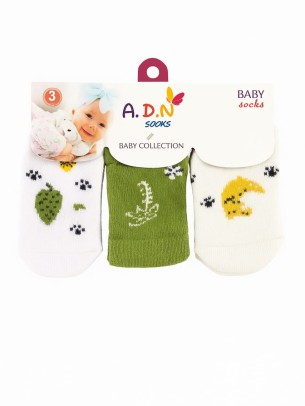 Βρεφικες  Σετ Καλτσες 3 Τμχ 0-3 Μηνων Πρασινο