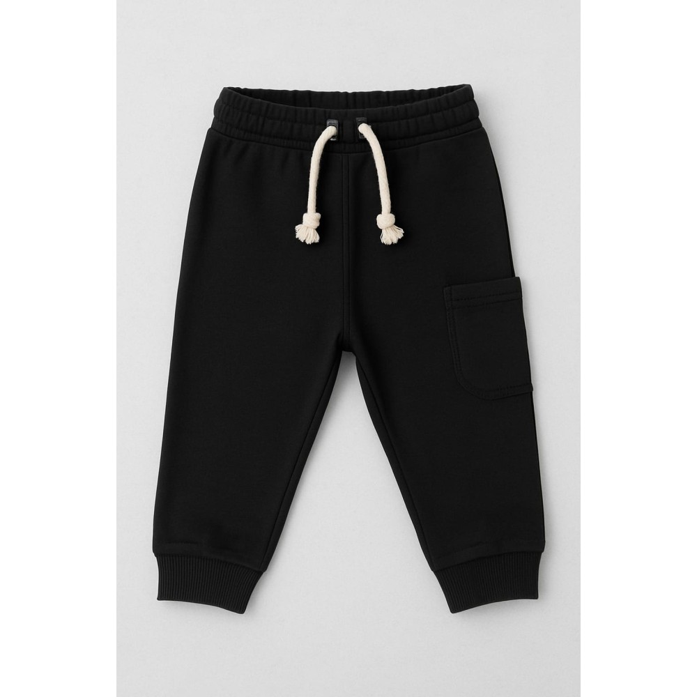 Βρεφικο Παντελονι Φορμας Για Αγορι  6-30 Μηνων  Μαυρο