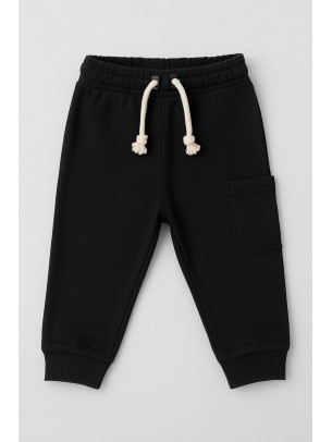 Βρεφικο Παντελονι Φορμας Για Αγορι  6-30 Μηνων  Μαυρο