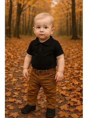 Βρεφικο Παντελονι Για Αγορι 6-24 Μηνων Καφε