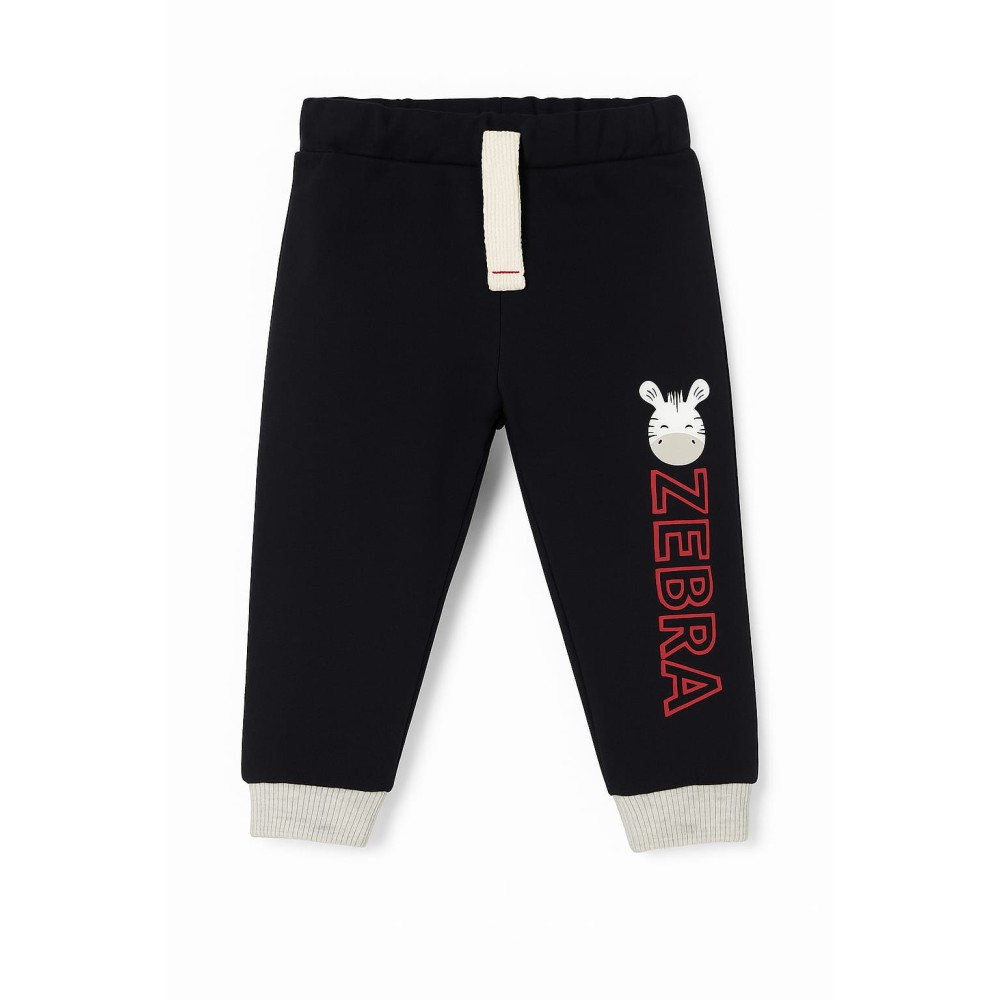 Βρεφικό Παντελόνι Φόρμας Για Αγόρι 3 -24 Μηνών Μαύρο