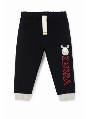 Βρεφικό Παντελόνι Φόρμας Για Αγόρι 3 -24 Μηνών Μαύρο