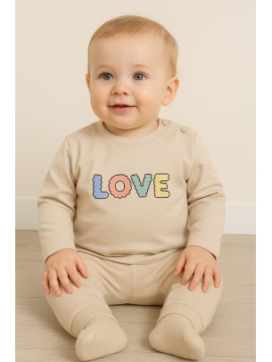 Βρεφική Μπλούζα για Κορίτσι 6-18 Μηνών Εκρού