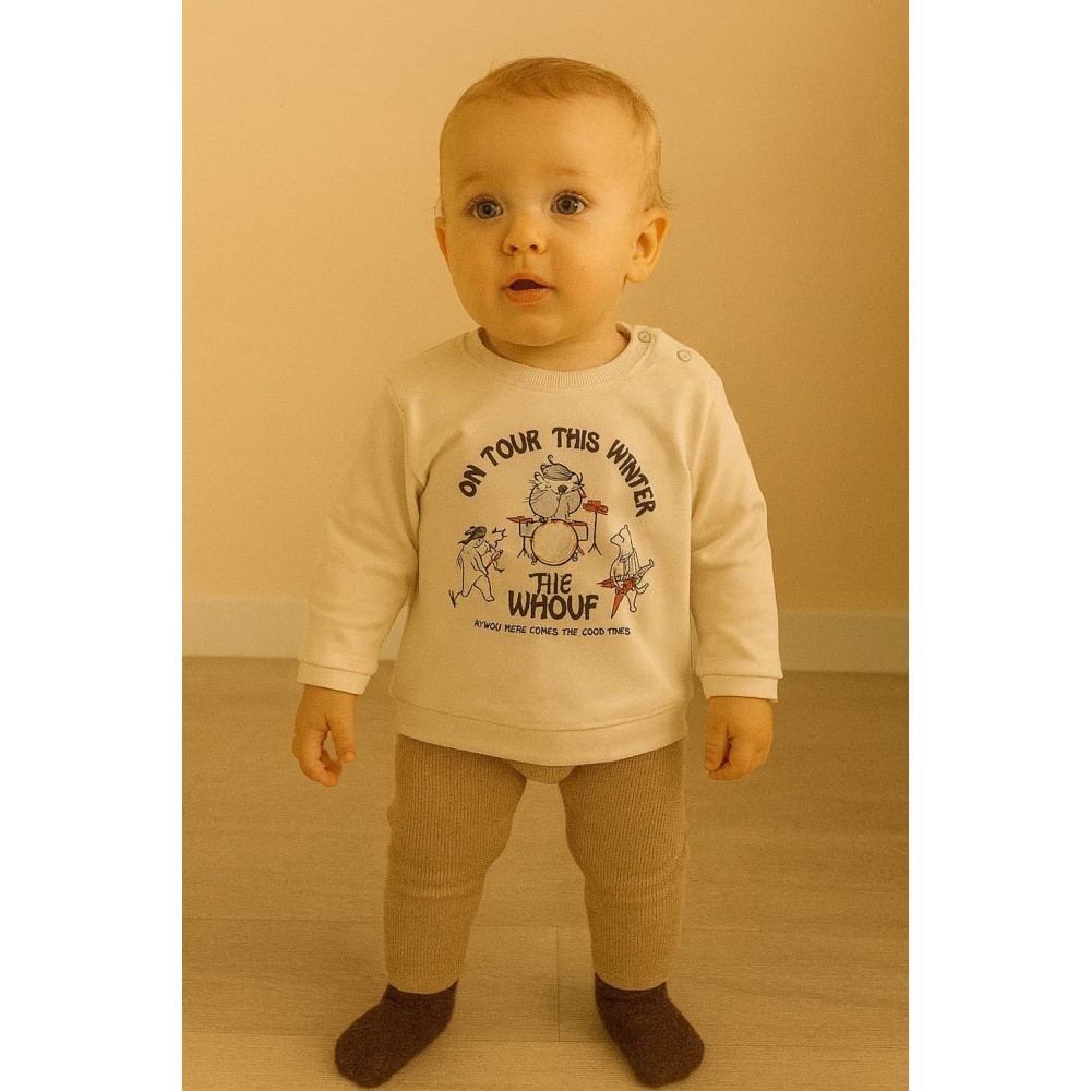 Βρεφικό Φούτερ για Αγόρι 6-24 Μηνών Γκρί