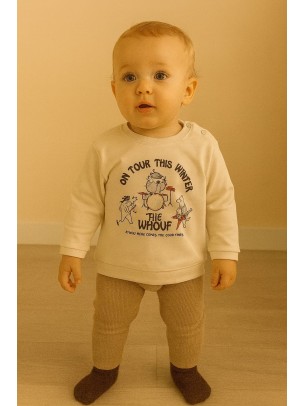 Βρεφικό Φούτερ για Αγόρι 6-24 Μηνών Γκρί