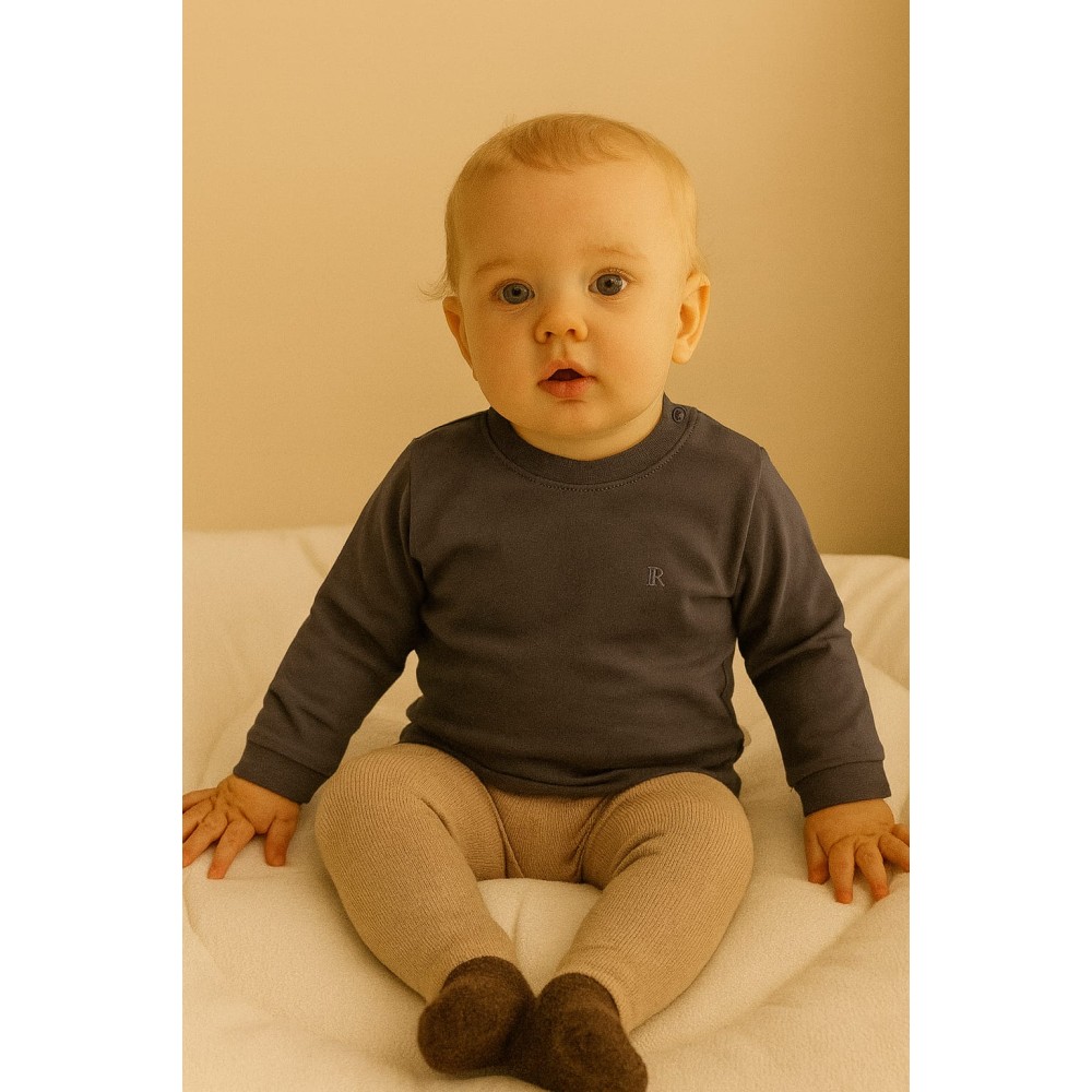 Βρεφική Μπλούζα για Αγόρι 0-12 Μηνών Γκρί