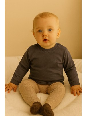 Βρεφική Μπλούζα για Αγόρι 0-12 Μηνών Γκρί
