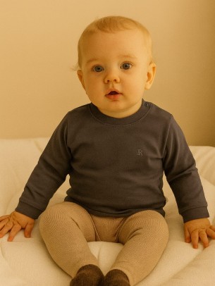 Βρεφική Μπλούζα για Αγόρι 0-12 Μηνών Γκρί