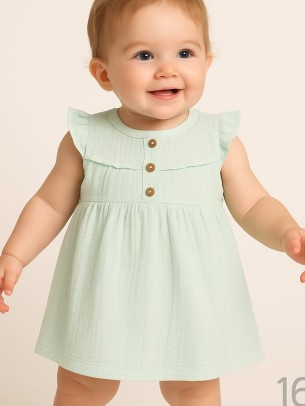 Βρεφικό Φόρεμα 6-24 Μηνών Φυστικί