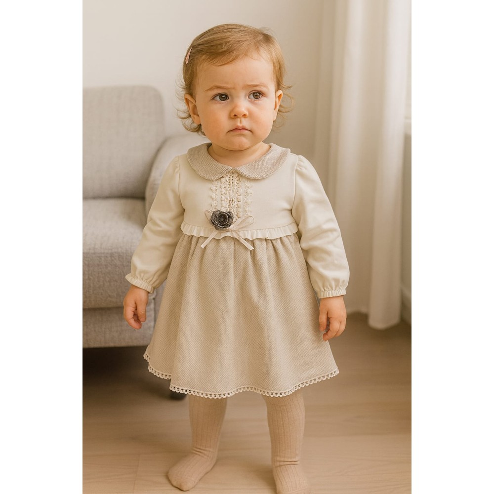 Βρεφικό Φόρεμα 6-24 Μηνών Λευκό