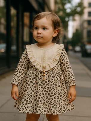Βρεφικό Φόρεμα 6-24 Μηνών Εκρού