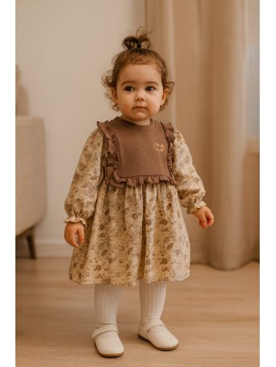 Βρεφικό Φόρεμα 3-18 Μηνών Ανοιχτό Μώβ