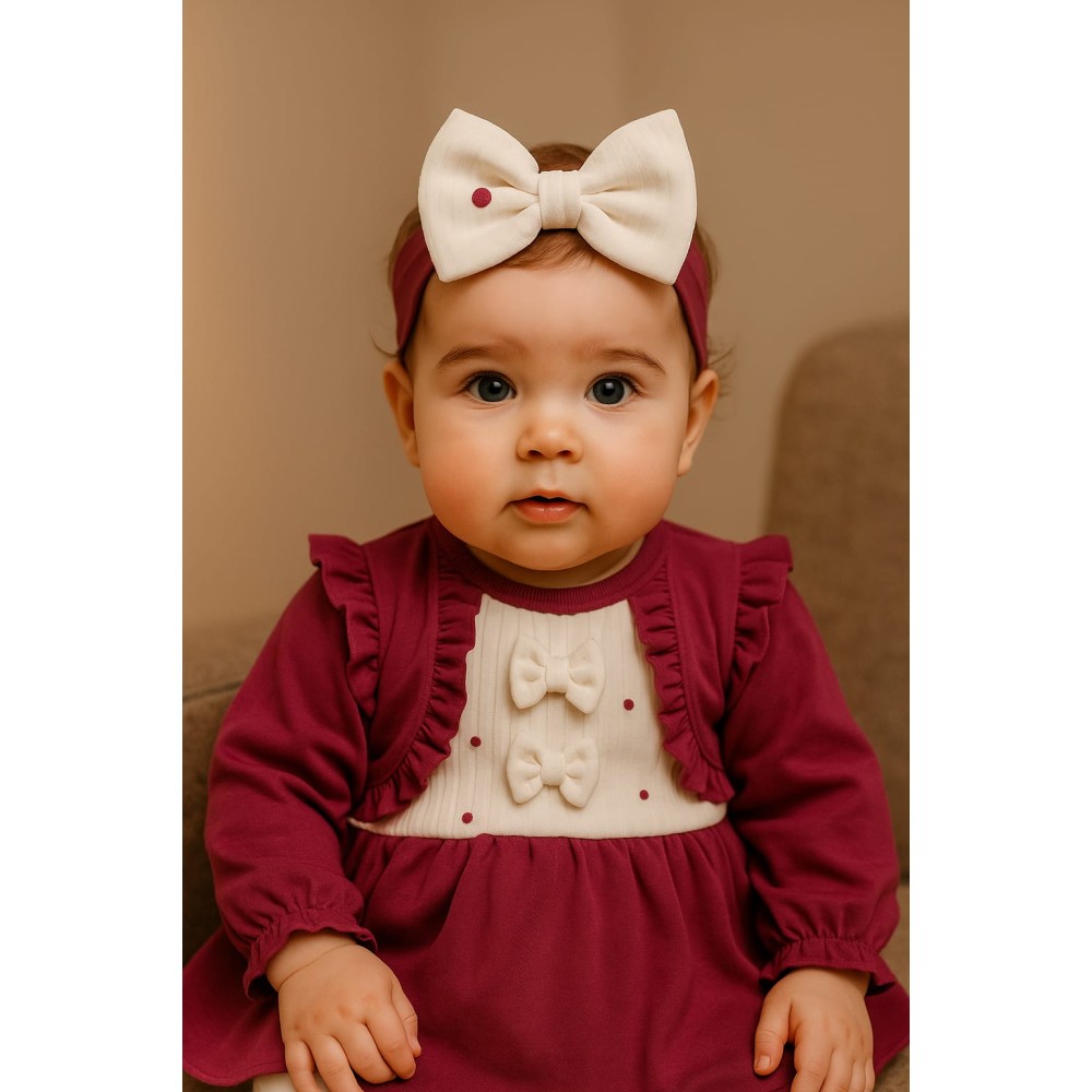 Βρεφικό Φόρεμα 3-18 Μηνών Μωβ