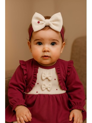 Βρεφικό Φόρεμα 3-18 Μηνών Μωβ