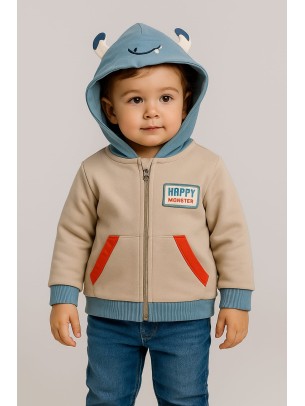 Βρεφική Ζακέτα 12-36 Μηνών Ανοιχτό Γκρί