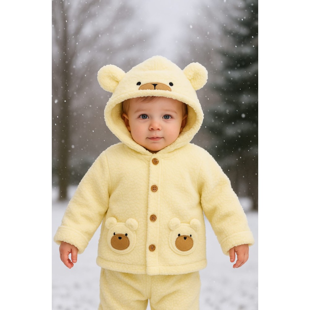 Βρεφική Ζακέτα 12-36 Μηνών Εκρού