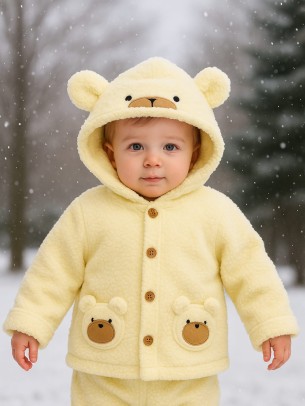 Βρεφική Ζακέτα 12-36 Μηνών Εκρού