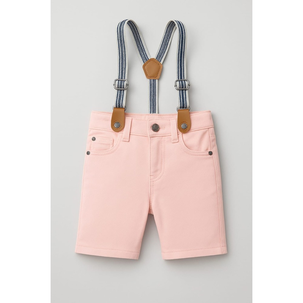 Βρεφικό Σόρτς για Κορίτσι 6-18 Μηνών Σομόν