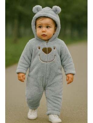 Βρεφική Φόρμα Εξόδου για Aγόρι 3-12 Μηνών Γκρί