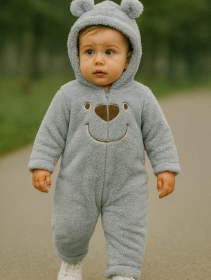 Βρεφική Φόρμα Εξόδου για Aγόρι 3-12 Μηνών Γκρί