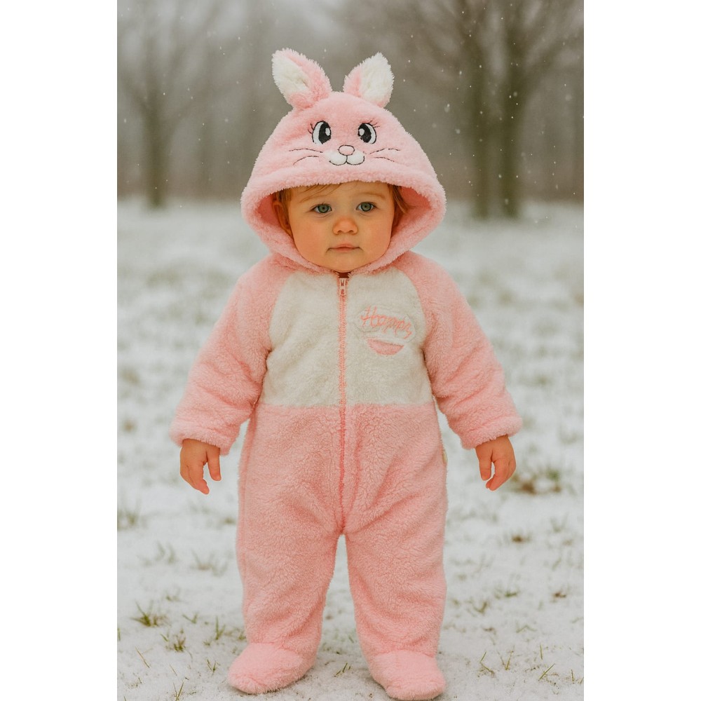 Βρεφική Φόρμα Εξόδου για Κορίτσι 3-12 Μηνών Ρόζ