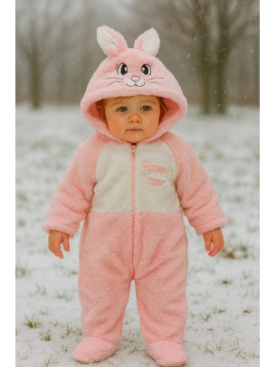 Βρεφική Φόρμα Εξόδου για Κορίτσι 3-12 Μηνών Ρόζ