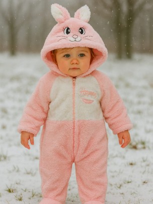 Βρεφική Φόρμα Εξόδου για Κορίτσι 3-12 Μηνών Ρόζ