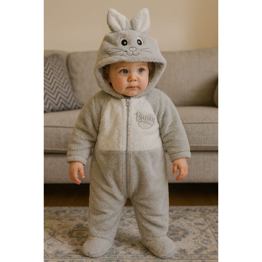 Βρεφική Φόρμα Εξόδου για Aγόρι 3-12 Μηνών Γκρί