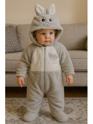 Βρεφική Φόρμα Εξόδου για Aγόρι 3-12 Μηνών Γκρί