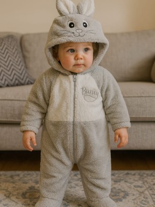 Βρεφική Φόρμα Εξόδου για Aγόρι 3-12 Μηνών Γκρί