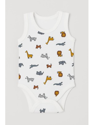 Βρεφικό Κορμάκι Για  Αγόρι  12-36 Μηνών Λευκό
