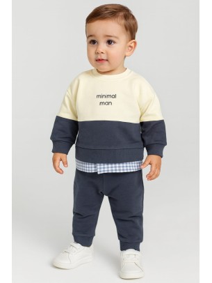 Βρεφικό Σετ Για Αγόρι 6-24 Μηνών Ανθρακί