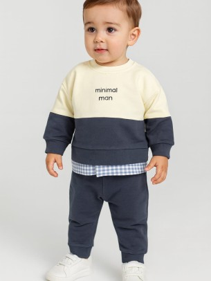 Βρεφικό Σετ Για Αγόρι 6-24 Μηνών Ανθρακί