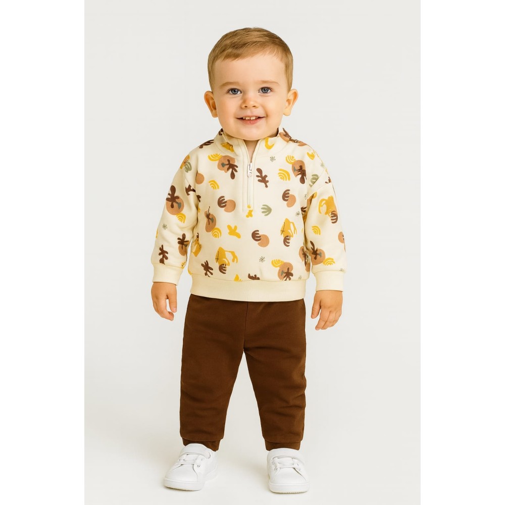 Βρεφικό Σετ Για Αγορί 6-24 Μηνών Καφέ