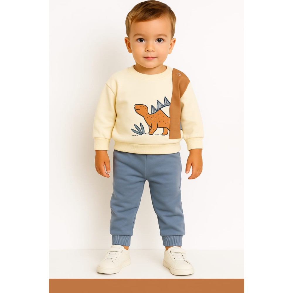 Βρεφικό Σετ Για Αγόρι 6-24 Μηνών Εκρού