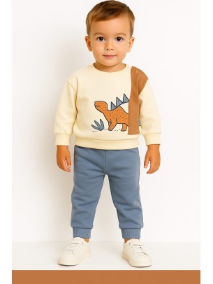 Βρεφικό Σετ Για Αγόρι 6-24 Μηνών Εκρού
