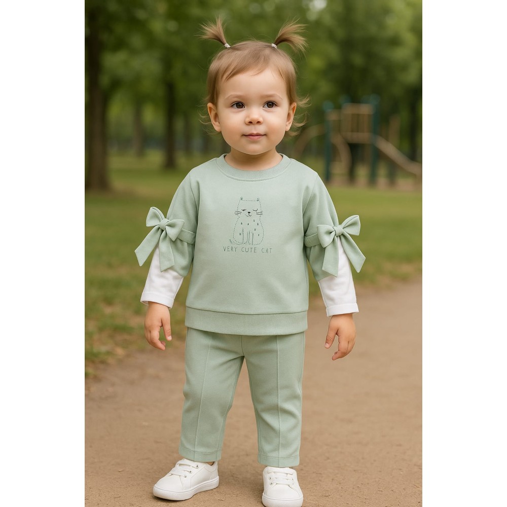 Βρεφικό Σετ Για Κορίτσι 6-24 Μηνών Πράσινο