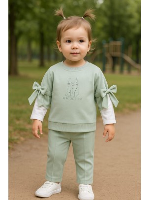 Βρεφικό Σετ Για Κορίτσι 6-24 Μηνών Πράσινο