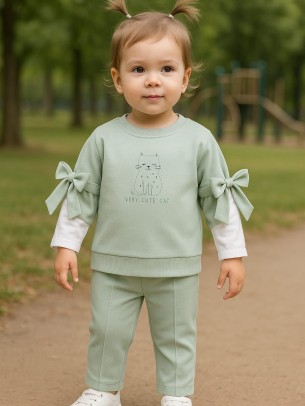 Βρεφικό Σετ Για Κορίτσι 6-24 Μηνών Πράσινο